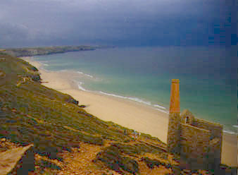 Totality approaches Wheal Coates Mine